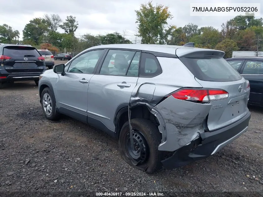 2023 Toyota Corolla Cross L VIN: 7MUAAABG5PV052206 Lot: 40436917