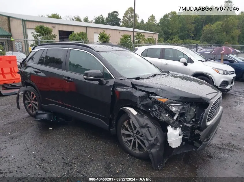 2023 Toyota Corolla Cross Xle VIN: 7MUDAABG6PV077046 Lot: 40450201