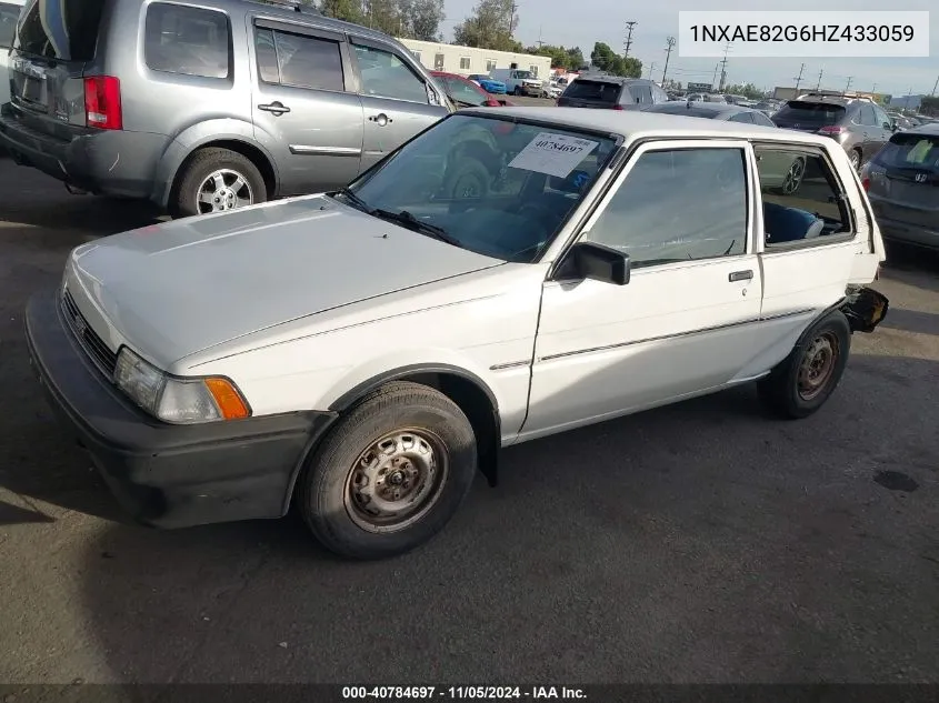 1987 Toyota Corolla Fx VIN: 1NXAE82G6HZ433059 Lot: 40784697