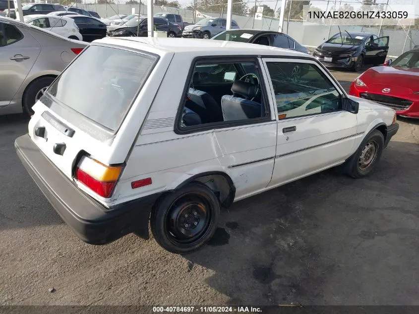 1987 Toyota Corolla Fx VIN: 1NXAE82G6HZ433059 Lot: 40784697