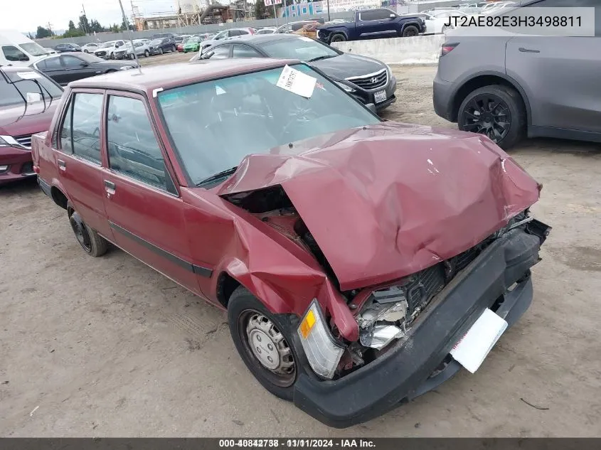 1987 Toyota Corolla Dlx VIN: JT2AE82E3H3498811 Lot: 40842738