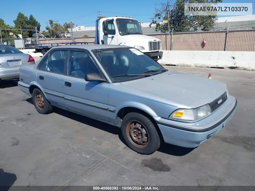 1990 Toyota Corolla Le VIN: 1NXAE97A7LZ103370 Lot: 40560392