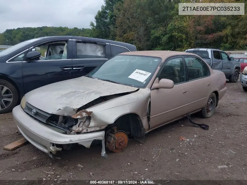 1993 Toyota Corolla Le VIN: 2T1AE00E7PC035233 Lot: 40368187