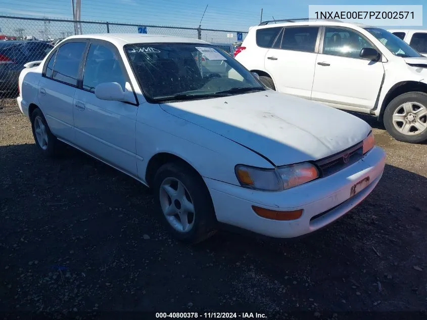 1993 Toyota Corolla Le VIN: 1NXAE00E7PZ002571 Lot: 40800378