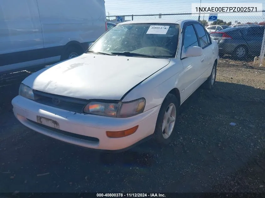 1993 Toyota Corolla Le VIN: 1NXAE00E7PZ002571 Lot: 40800378