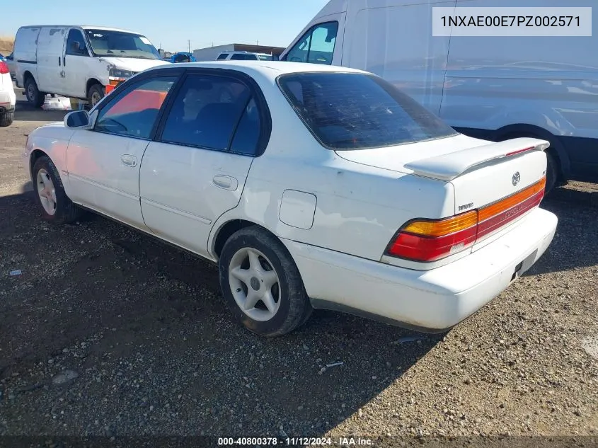 1993 Toyota Corolla Le VIN: 1NXAE00E7PZ002571 Lot: 40800378