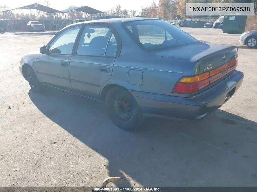 1993 Toyota Corolla Le VIN: 1NXAE00E3PZ069538 Lot: 40801881