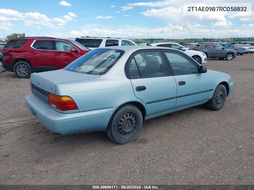 1994 Toyota Corolla Le/Dx VIN: 2T1AE09B7RC058832 Lot: 39698171