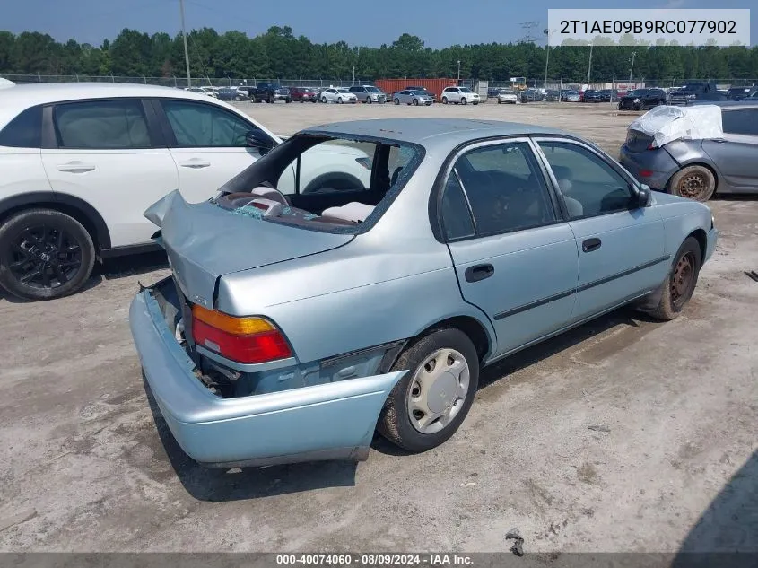 1994 Toyota Corolla Le/Dx VIN: 2T1AE09B9RC077902 Lot: 40074060