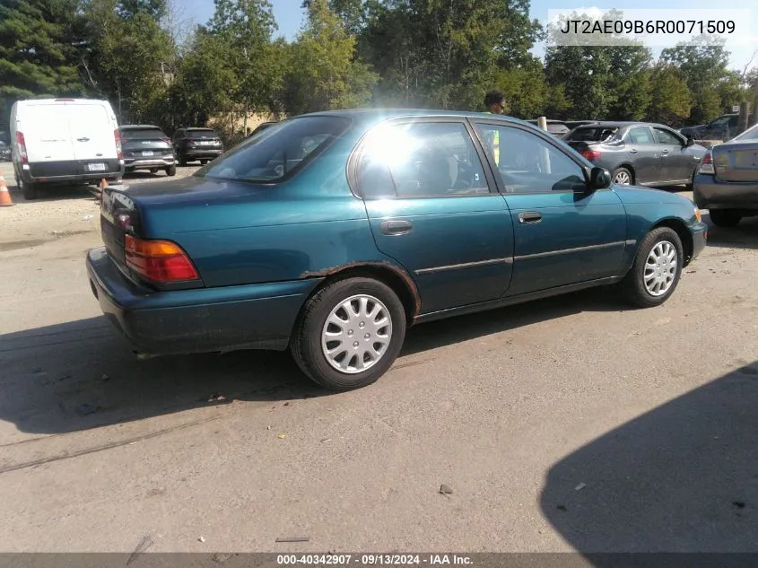 1994 Toyota Corolla Le/Dx VIN: JT2AE09B6R0071509 Lot: 40342907