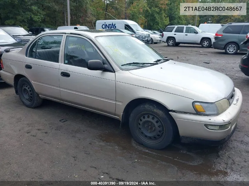 1994 Toyota Corolla VIN: 2T1AE04B2RC048667 Lot: 40391390