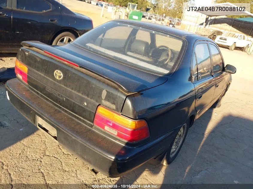 1994 Toyota Corolla VIN: JT2AE04B7R0088102 Lot: 40624035