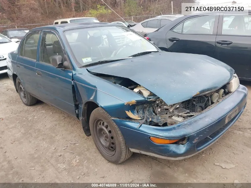 1994 Toyota Corolla VIN: 2T1AE04B9RC037150 Lot: 40746889