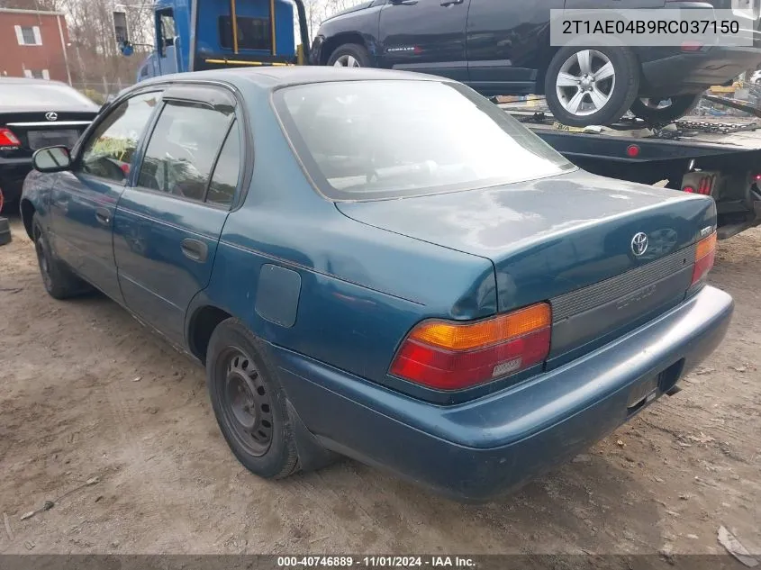 1994 Toyota Corolla VIN: 2T1AE04B9RC037150 Lot: 40746889