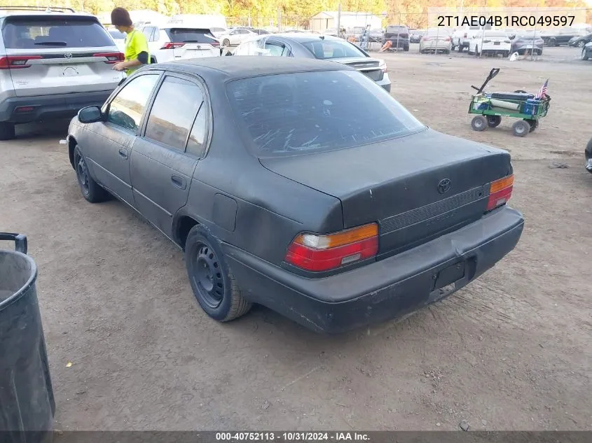 1994 Toyota Corolla VIN: 2T1AE04B1RC049597 Lot: 40752113