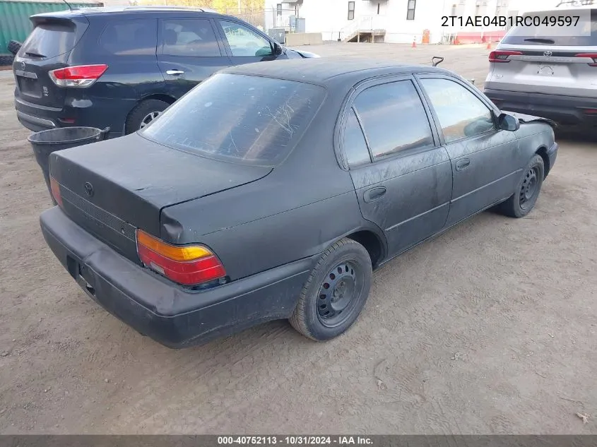 1994 Toyota Corolla VIN: 2T1AE04B1RC049597 Lot: 40752113