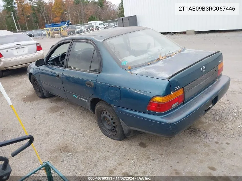 1994 Toyota Corolla Le/Dx VIN: 2T1AE09B3RC067446 Lot: 40760353