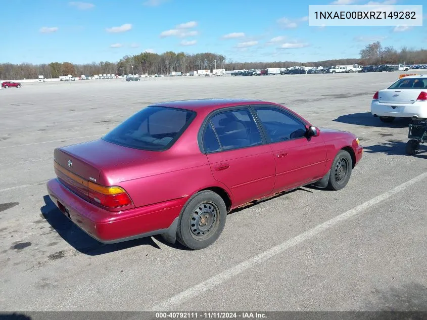 1994 Toyota Corolla Le VIN: 1NXAE00BXRZ149282 Lot: 40792111