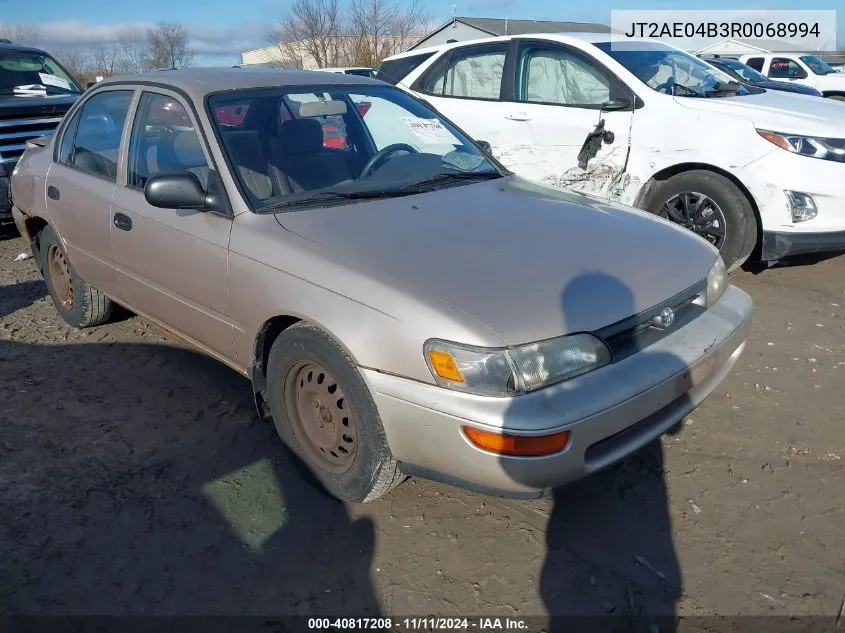 1994 Toyota Corolla VIN: JT2AE04B3R0068994 Lot: 40817208