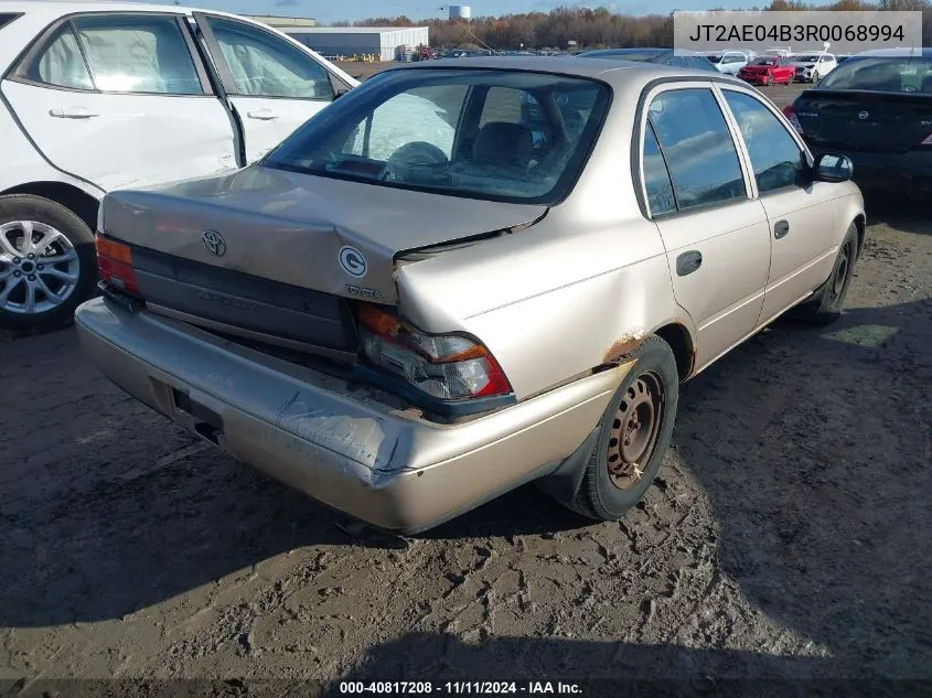 1994 Toyota Corolla VIN: JT2AE04B3R0068994 Lot: 40817208