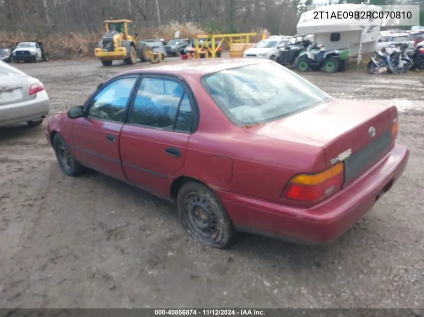 1994 Toyota Corolla Le/Dx VIN: 2T1AE09B2RC070810 Lot: 40856874