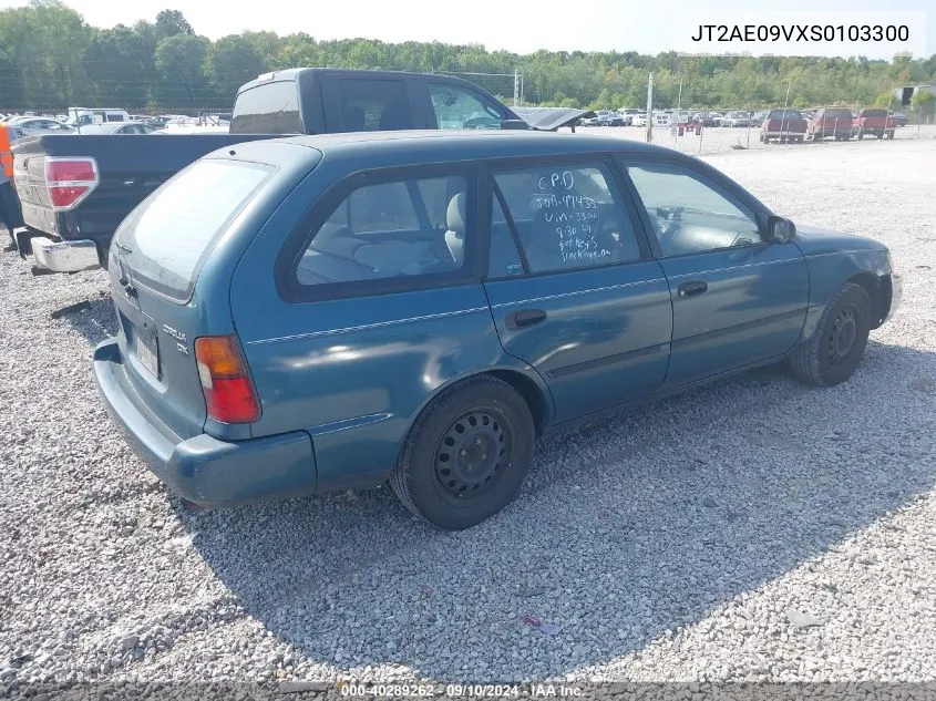 1995 Toyota Corolla Dx VIN: JT2AE09VXS0103300 Lot: 40289262