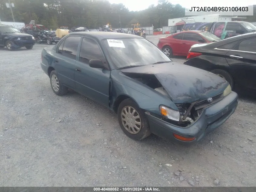 1995 Toyota Corolla VIN: JT2AE04B9S0100403 Lot: 40488052