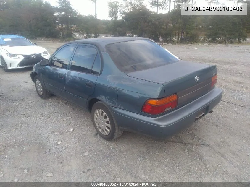 1995 Toyota Corolla VIN: JT2AE04B9S0100403 Lot: 40488052