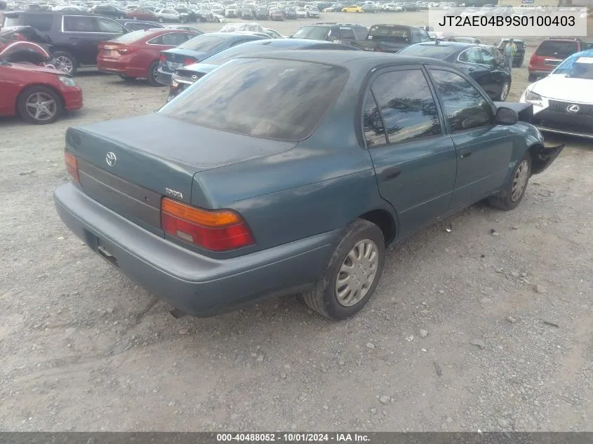 1995 Toyota Corolla VIN: JT2AE04B9S0100403 Lot: 40488052