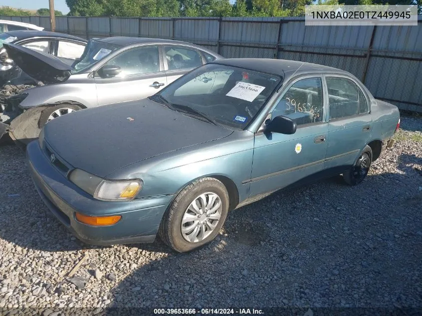 1996 Toyota Corolla VIN: 1NXBA02E0TZ449945 Lot: 39653666