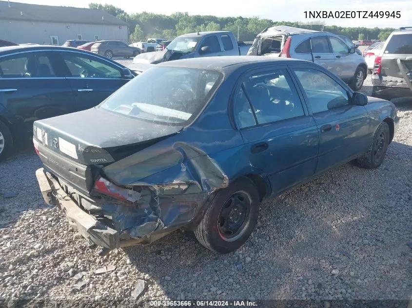 1996 Toyota Corolla VIN: 1NXBA02E0TZ449945 Lot: 39653666