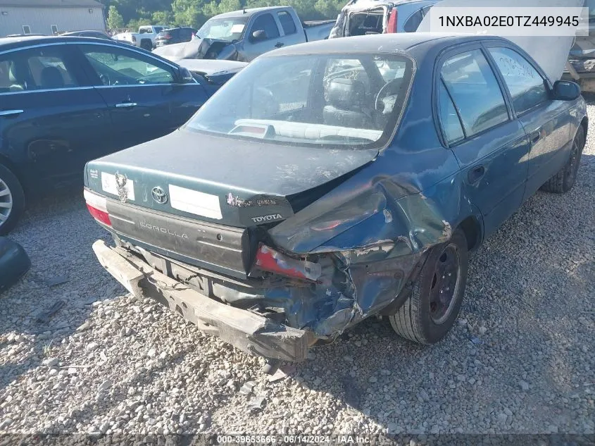 1996 Toyota Corolla VIN: 1NXBA02E0TZ449945 Lot: 39653666