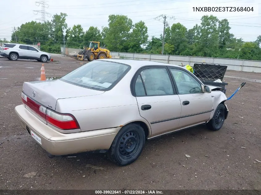 1996 Toyota Corolla Dx VIN: 1NXBB02E3TZ368404 Lot: 39922641