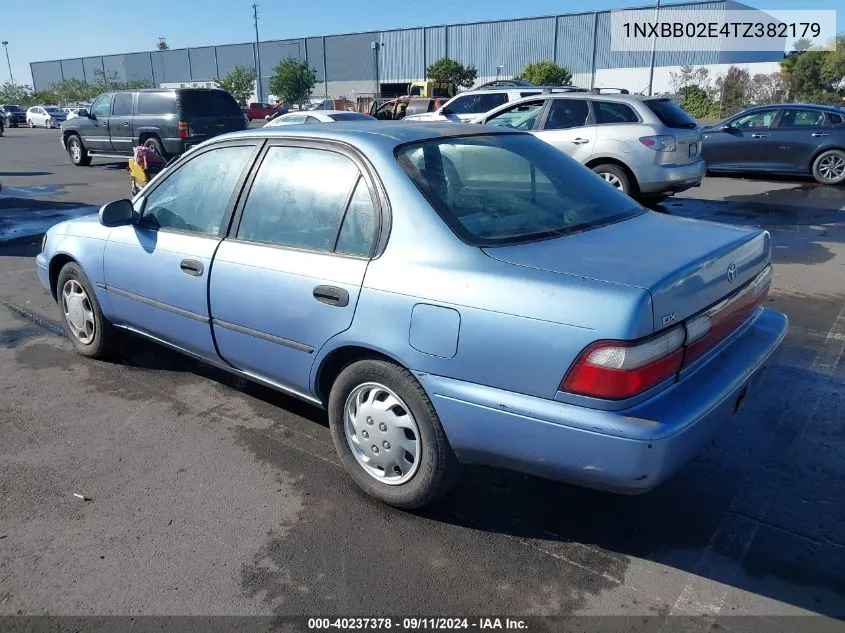 1996 Toyota Corolla Dx VIN: 1NXBB02E4TZ382179 Lot: 40237378