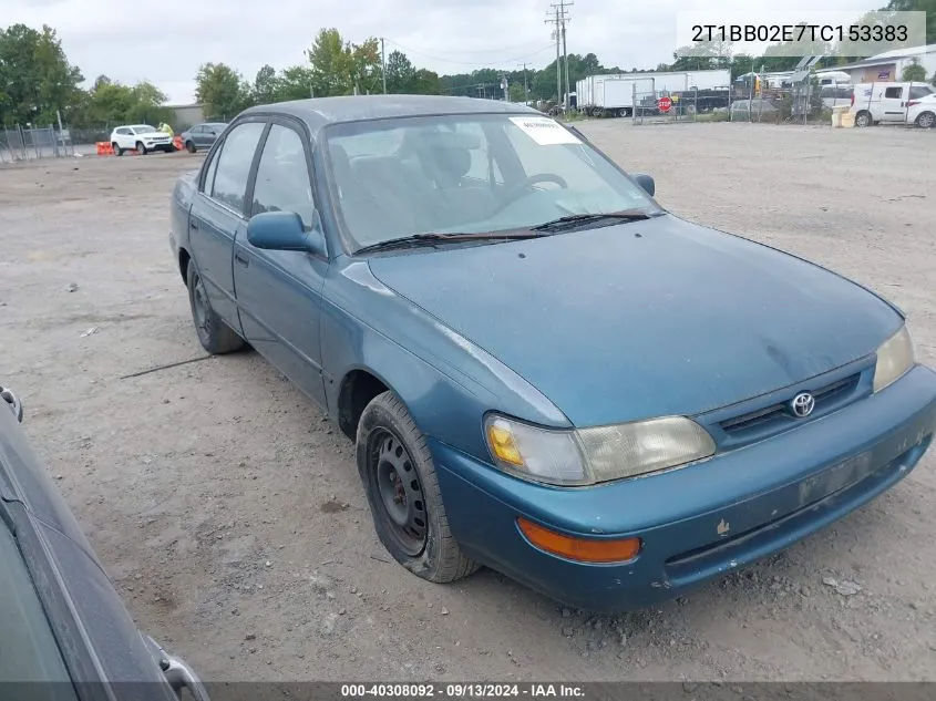 1996 Toyota Corolla Dx VIN: 2T1BB02E7TC153383 Lot: 40308092