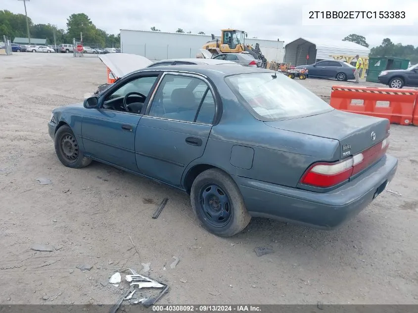 1996 Toyota Corolla Dx VIN: 2T1BB02E7TC153383 Lot: 40308092