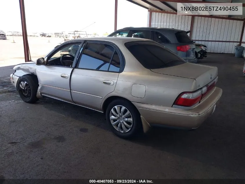 1996 Toyota Corolla Dx VIN: 1NXBB02E5TZ490455 Lot: 40407053