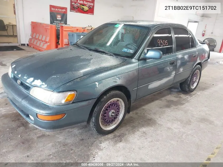 2T1BB02E9TC151702 1996 Toyota Corolla Dx