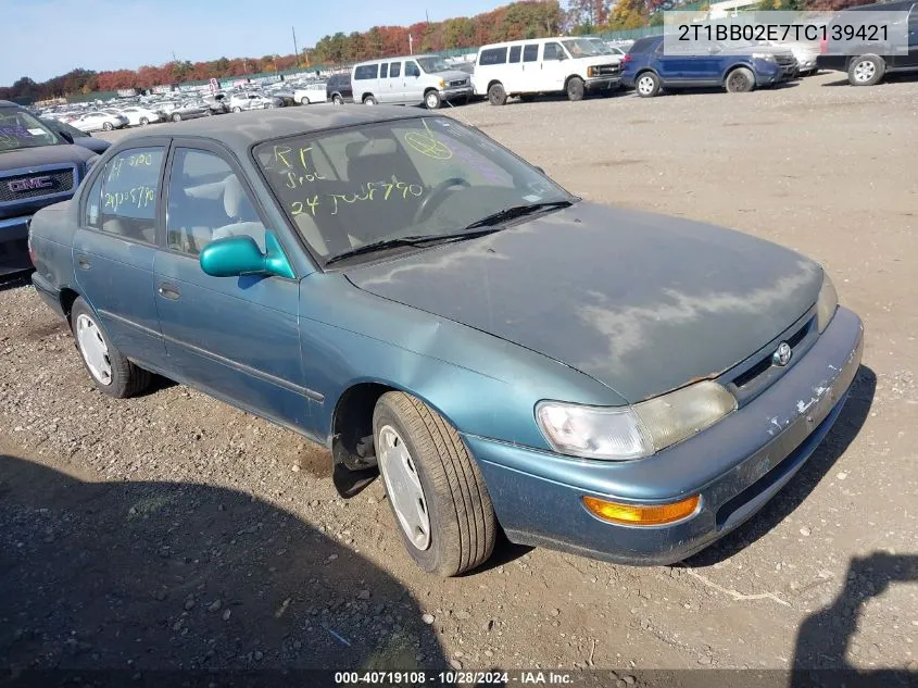 1996 Toyota Corolla Dx VIN: 2T1BB02E7TC139421 Lot: 40719108