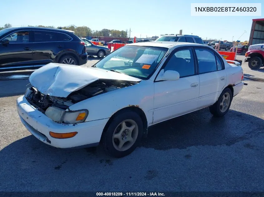 1996 Toyota Corolla Dx VIN: 1NXBB02E8TZ460320 Lot: 40818209