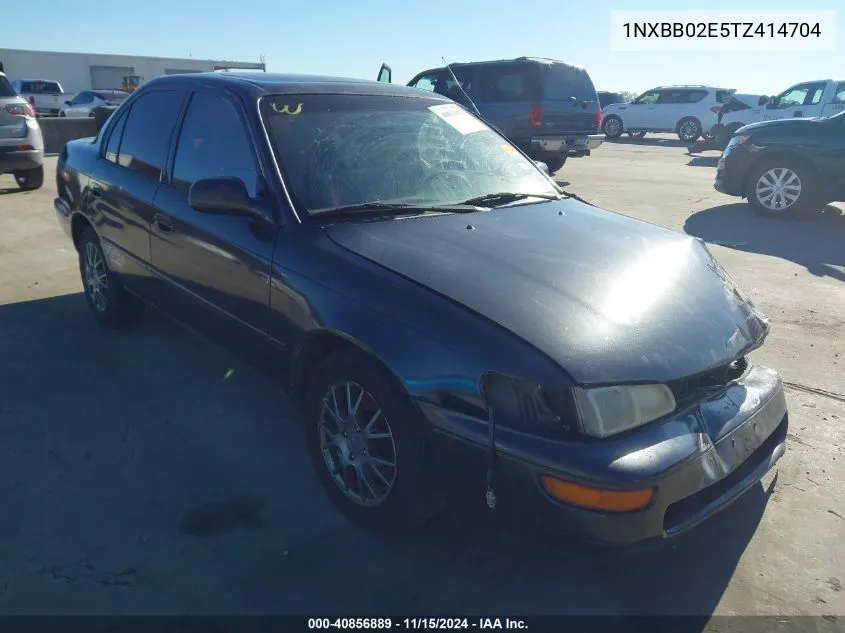 1996 Toyota Corolla Dx VIN: 1NXBB02E5TZ414704 Lot: 40856889