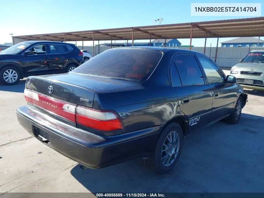 1996 Toyota Corolla Dx VIN: 1NXBB02E5TZ414704 Lot: 40856889