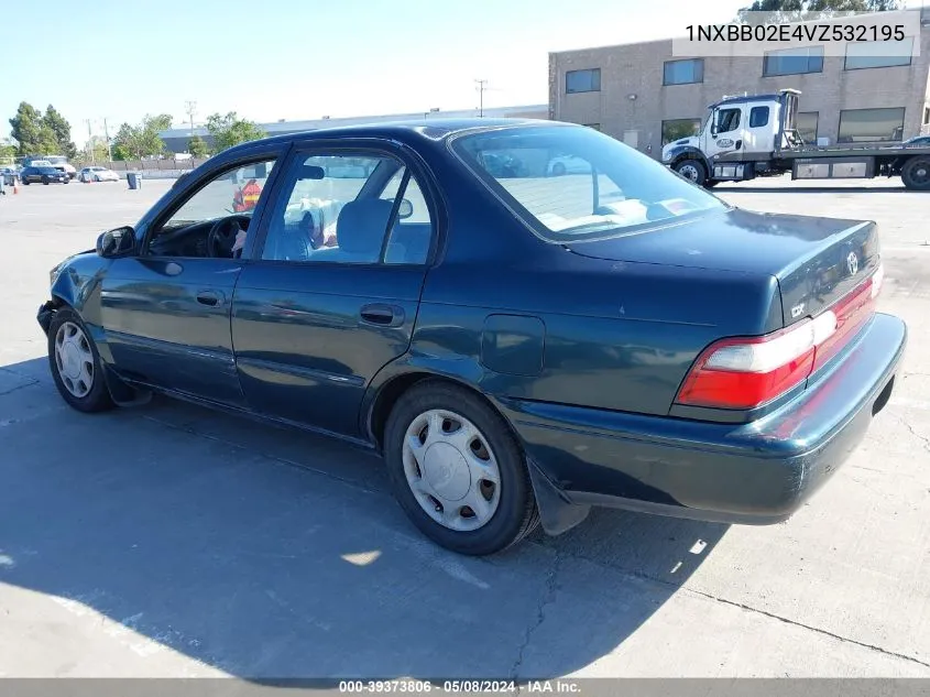 1997 Toyota Corolla Dx VIN: 1NXBB02E4VZ532195 Lot: 39373806