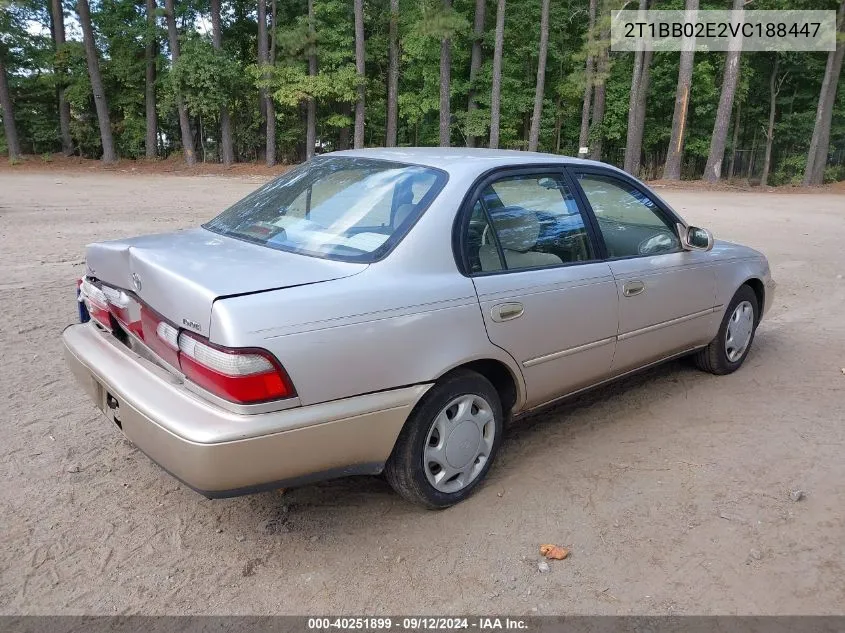 1997 Toyota Corolla Dx VIN: 2T1BB02E2VC188447 Lot: 40251899