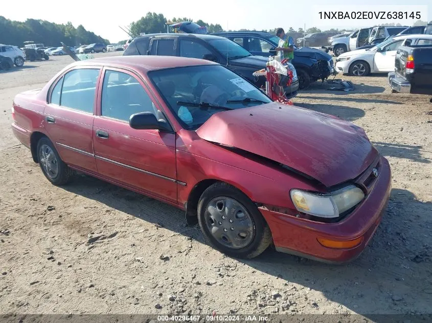 1997 Toyota Corolla Ce VIN: 1NXBA02E0VZ638145 Lot: 40296467