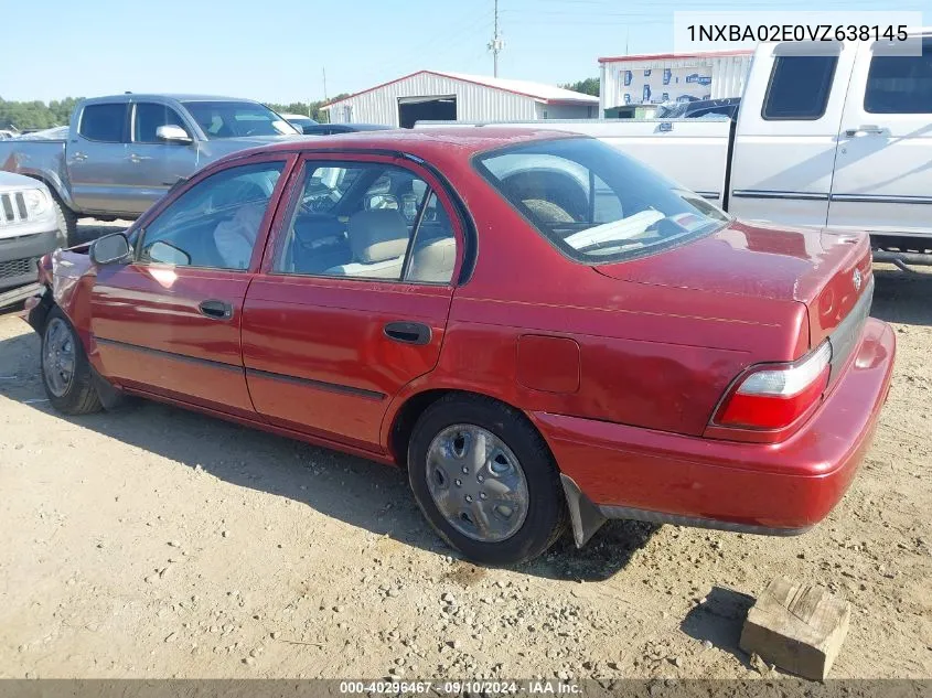 1997 Toyota Corolla Ce VIN: 1NXBA02E0VZ638145 Lot: 40296467