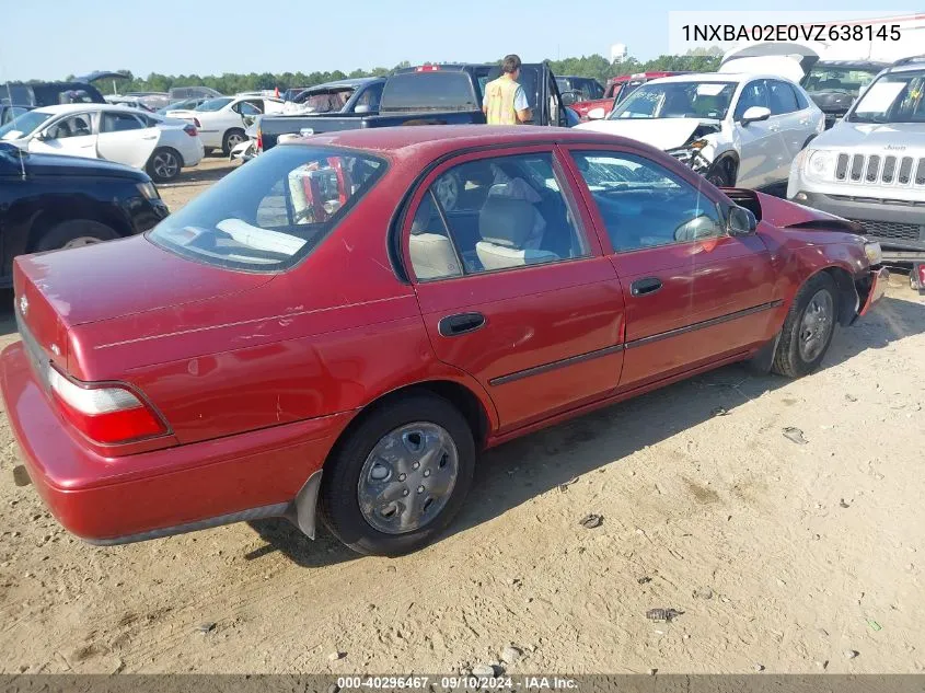 1997 Toyota Corolla Ce VIN: 1NXBA02E0VZ638145 Lot: 40296467