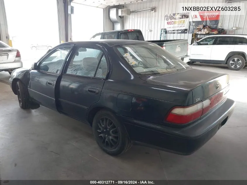 1997 Toyota Corolla Dx VIN: 1NXBB02EXVZ603285 Lot: 40312771