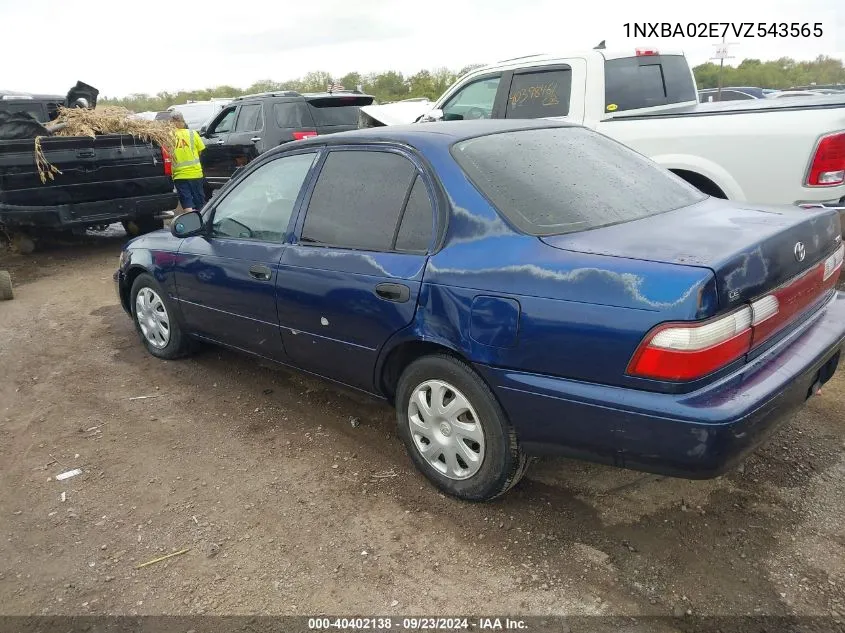 1NXBA02E7VZ543565 1997 Toyota Corolla Ce