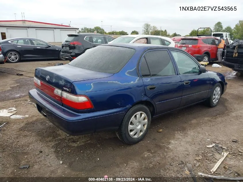 1NXBA02E7VZ543565 1997 Toyota Corolla Ce